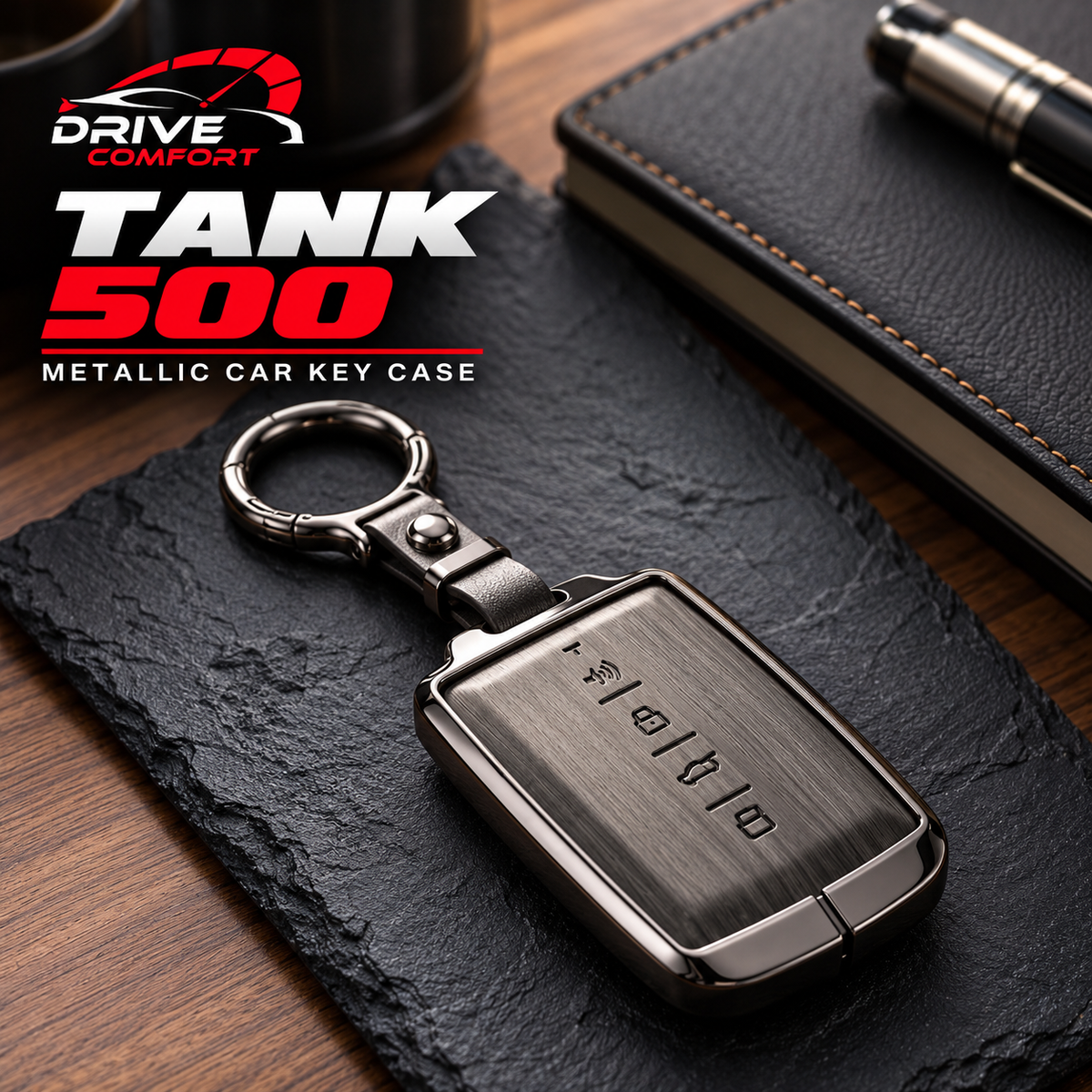 GWM Tank 500 Premium Leather Metal Key Cover – Premium Protection Case