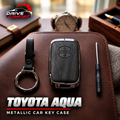 Toyota Aqua Premium Leather Metal Key Cover – Premium Protection Case