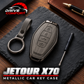 Jetour X70 Premium Leather Metal Key Cover – Premium Protection Case