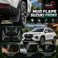 Suzuki Fronx Mud Flaps – Custom Fit, All Weather Protection | Durable PP Material | Easy Installation