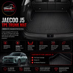 Jaecoo J5 TPE Trunk Mat – Waterproof, Anti-Slip, Raised Edges | Custom Fit Cargo Boot Mat with Full Coverage