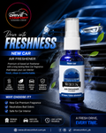 WREK New Car Air Freshener – Premium Oil Based 30ml Spray | Drive Comfort