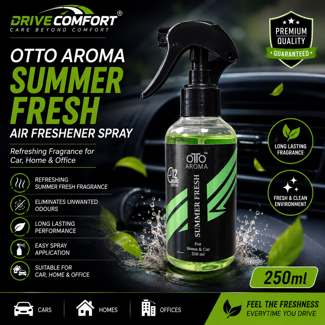 Otto Aroma Summer Fresh Air Freshener Spray – 250ml