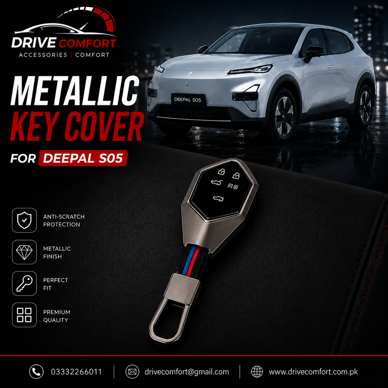 Deepal S05 Metallic Casing Key Cover – Best Protection