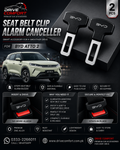 BYD Atto 2 Seat Belt Clip Alarm Canceller – Metallic 2 Pcs Set