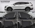 Kia Sportage Car Window Sun Shades Black 4 Piece Set With Logo
