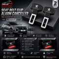Peugeot 2008 Seat Belt Clip Alarm Canceller – Metallic 2 Pcs Set