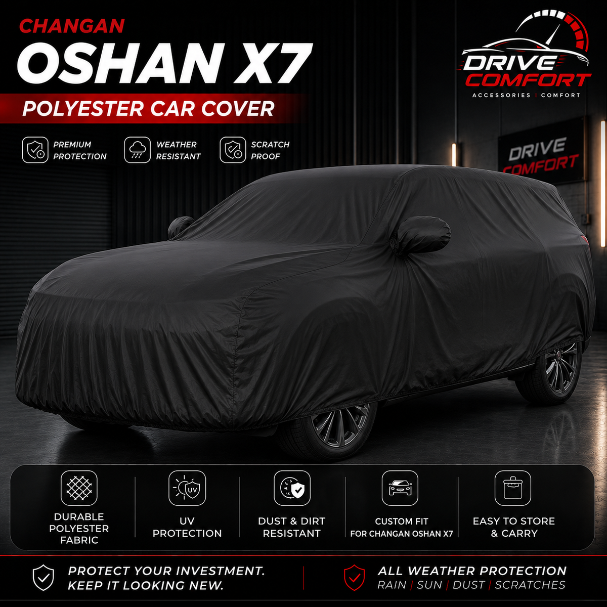 Changan Oshan X7 polyester car top cover