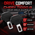 Chery Tiggo 8 seat belt clips with 2 piece set metallic build and easy use features