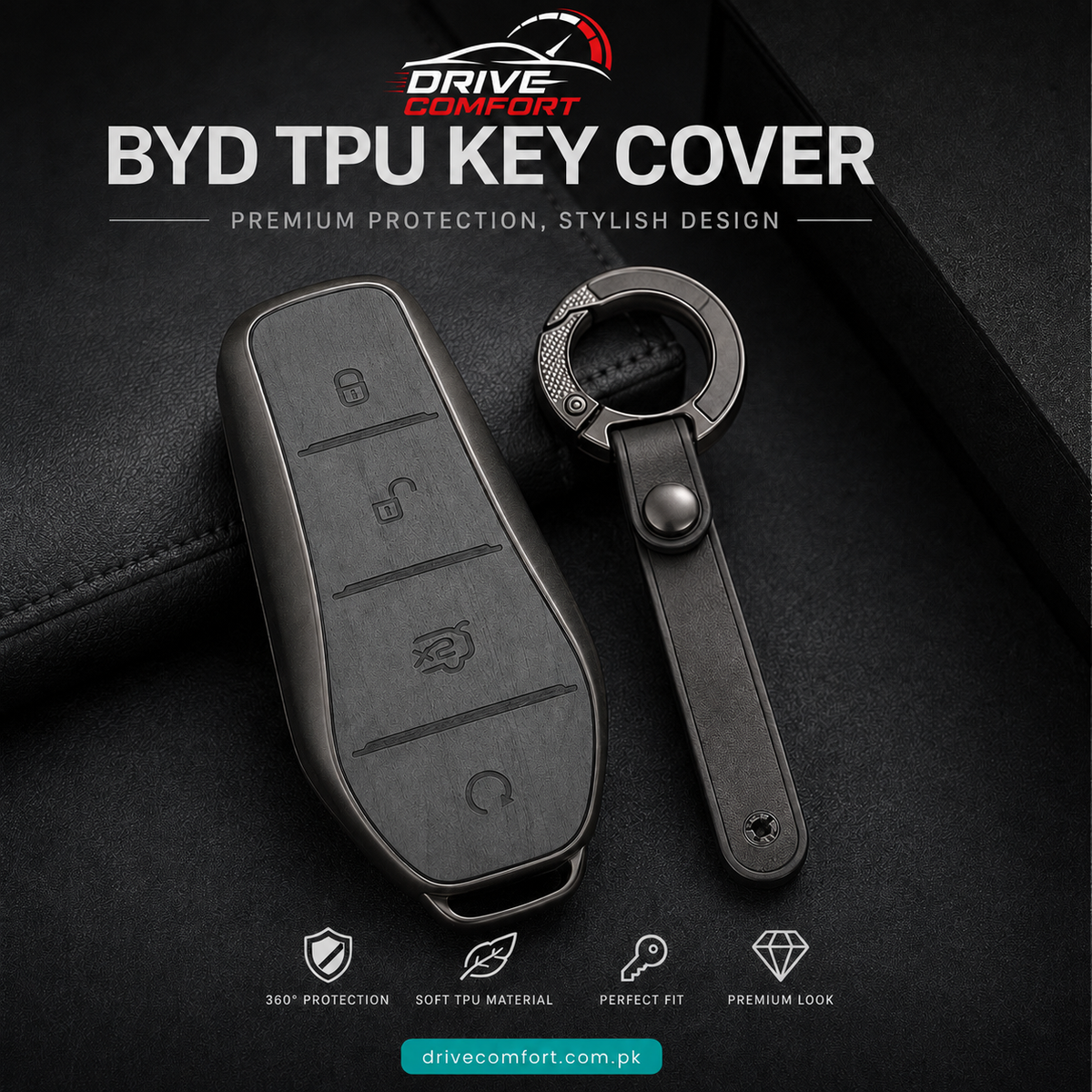 BYD Atto 2 TPU Key Cover – Premium Key Protector