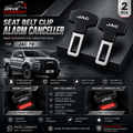 JAC T9 Seat Belt Clip Alarm Canceller – Metallic 2 Pcs Set