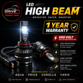 LED Lights High Beam for Toyota Aqua, Prius, Corolla & Yaris Sedan – High Brightness, Energy Efficient | 650V Protection | 1 Year Warranty