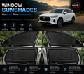 Chery Tiggo 9 Car Window Sun Shades – Black 4 Piece UV Protection Set Without Logo