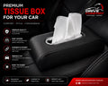 Premium PU Leather Car Tissue Box – Armrest & Seat Fit | Easy Access, Durable & Stylish | Perfect Car Interior Accessory