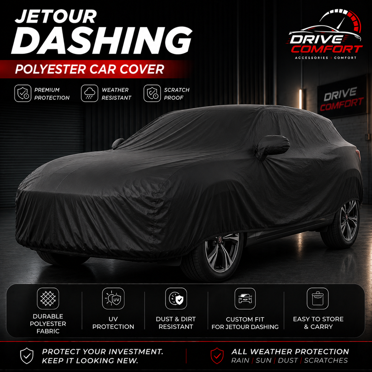 Jetour Dashing polyester car top cover