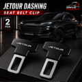 Jetour Dashing metallic seat belt clip alarm canceller 2 pieces by Drive Comfort