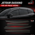 Jetour Dashing TXR Original air press window visors by Drive Comfort