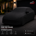 Microfiber car top cover without printed vehicle logo