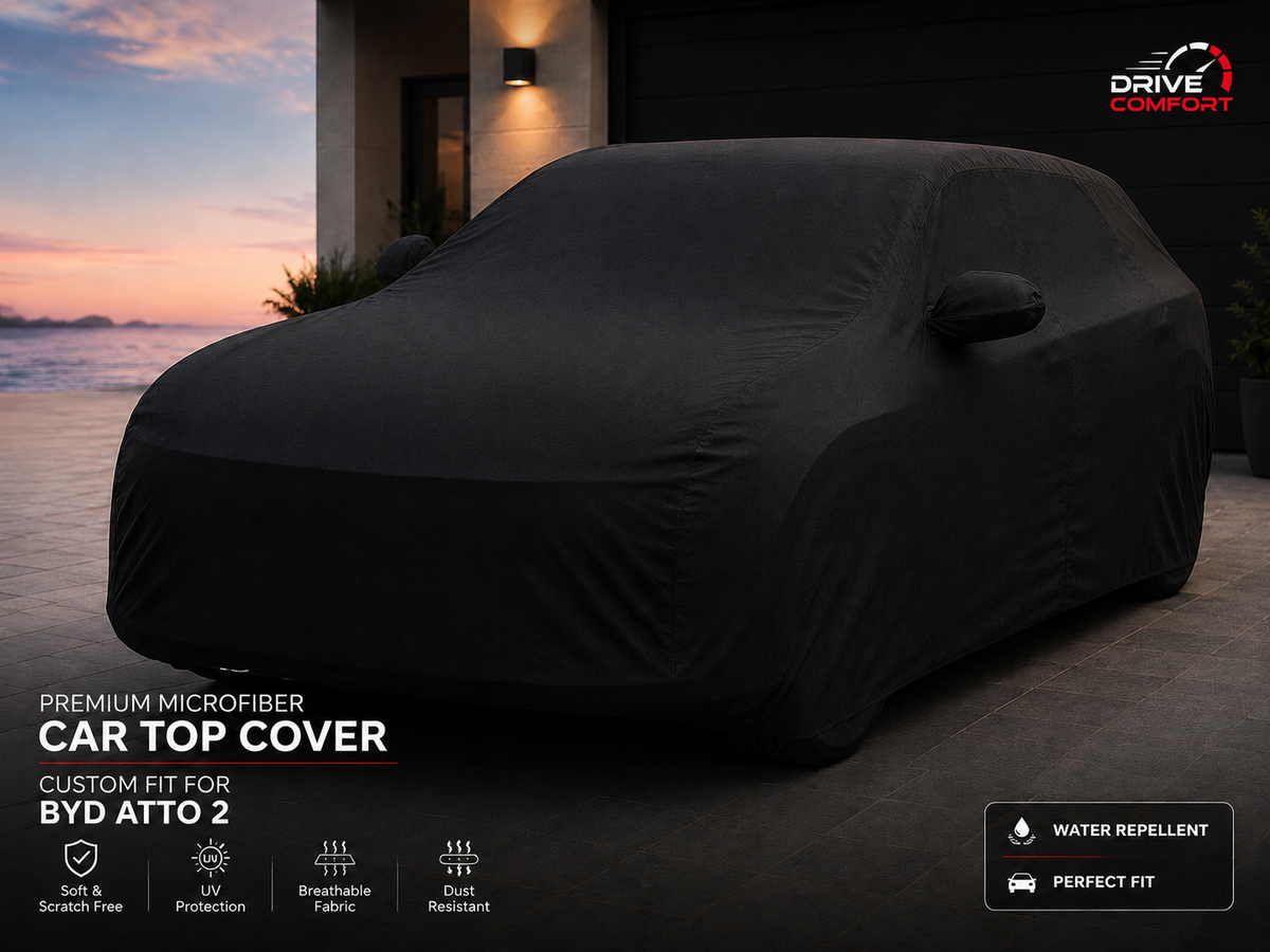 Microfiber car top cover without printed vehicle logo