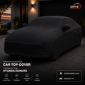 Microfiber car top cover without printed vehicle logo