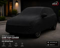 Microfiber car top cover without printed vehicle logo