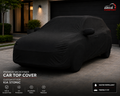 Microfiber car top cover without printed vehicle logo