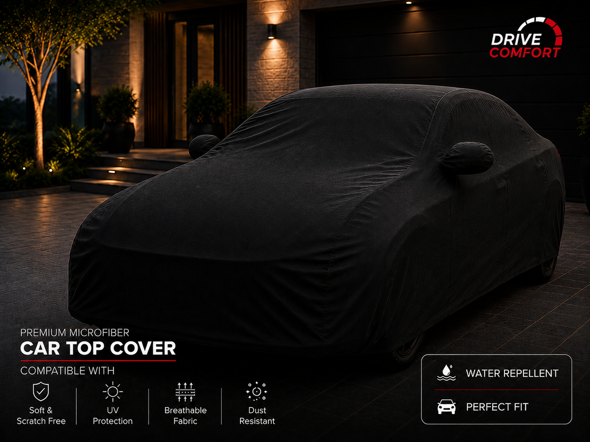 Microfiber car top cover without printed vehicle logo