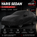 Toyota Yaris Sedan polyester car top cover with all-weather protection
